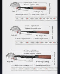 1PC-5PC Kitchen Knife Set Chef Utility Stainless Steel 3 Layers Composite