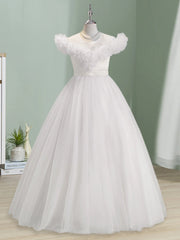 All Seasons Tween Girl Wedding Season Flower Girl Dress Ruffle Design Elegant Formal Dress For Party And Birthday Kids Clothes