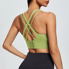 Gym Push Up Bra Women Sports Bra Back Closure High Impact Workout Sport