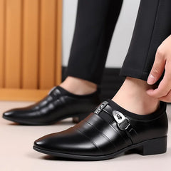 Black Shoes Men Luxury Business Oxfords Leather Breathable Formal Dress Male