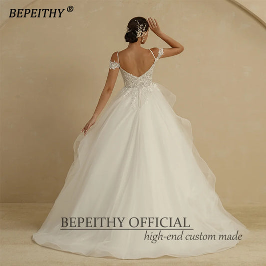 White Bridesmaid Dresses: A Line Ivory Wedding Dresses For Women Bride