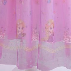 Girl Rapunzel Costume Tangled Long Sleeve Princess Dress Children Luxury Print Ball