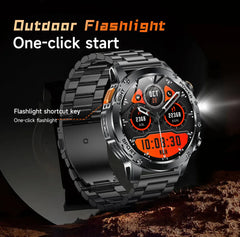 2025 T-REX3 1000mAh Large Battery Durable Adult Smart Watch GPS Strong Flashlight 10ATM Waterproof BT Call Sports Smartwatch Men