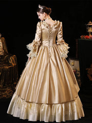 Formal attire Dresses: Champagne Women Medieval Court Evening Dresses