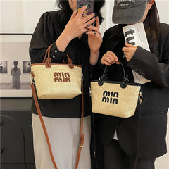 Grass Bag for Women Bohemian Beach Bag Designer