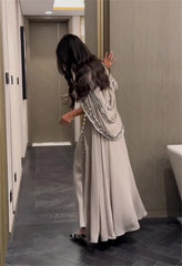 Evening wear Dresses: A-line Ankle Length Prom Dresses Rhinestone Chiffon