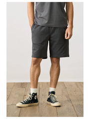Oversize 390gsm Fabric Jogger Shorts Casual Drawstring