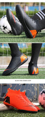 Men Soccer Shoes Cleats Adult Ankle Anti-Slippery Futsal TF/FG
