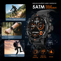 2025 Men's Smart Watch 1.43'' AMOLED GPS 150+ Sports Tracker 5ATM Swimming Health Monitor BT Call For Android iOS Smartwatches