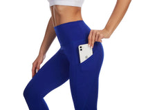 Fashion Women's High Waist Skinny Fitness Exercise Leggings with Pockets Gym
