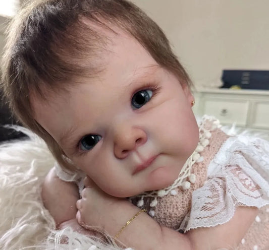 18inches Already Painted Bebe Bettie Doll Kits Vinyl Reborn Doll Unassembled DIY Reborn Doll Kit Gift for Children