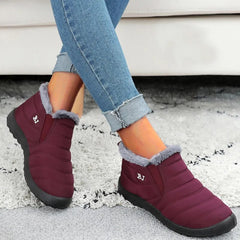 Women Boots Snow Fur Women Shoes Platform Slip On Shoes Woman Ankle Boots