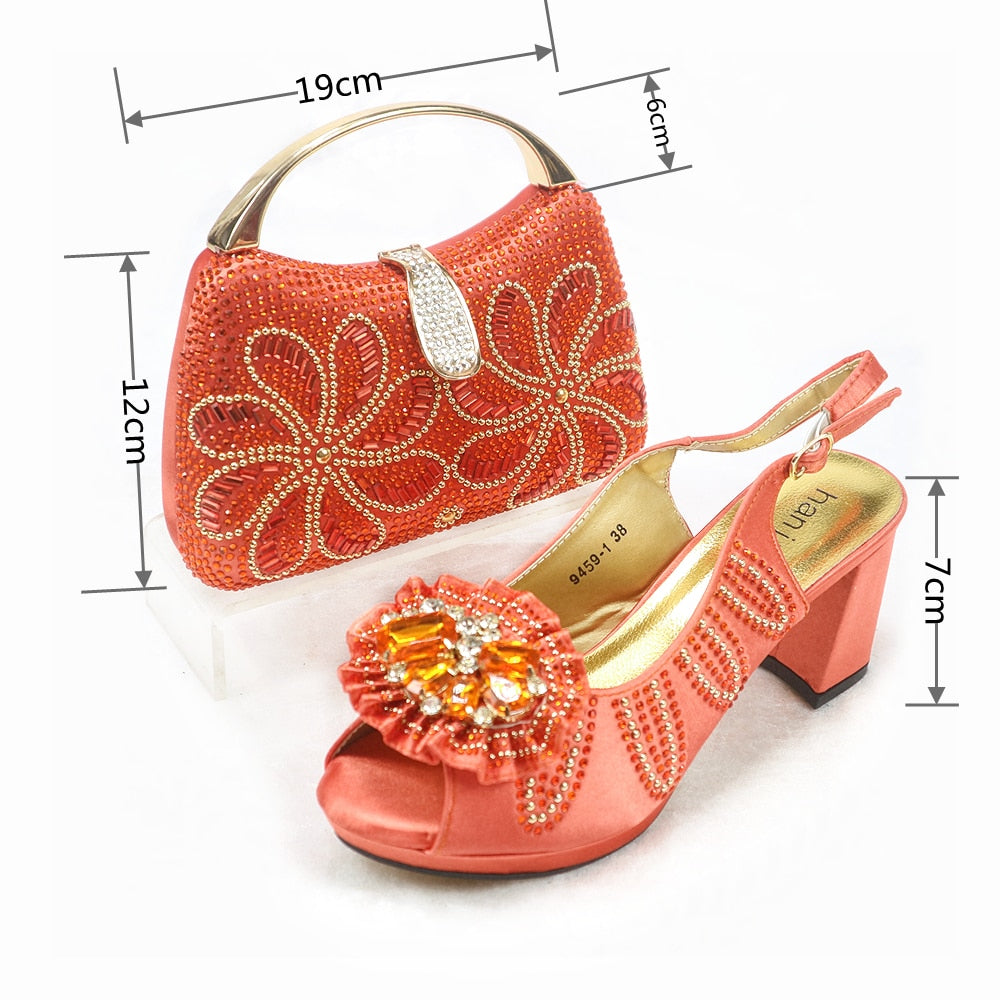 Matching Shoes and Bags: Italian Shoes And Bag Sets For Evening Party