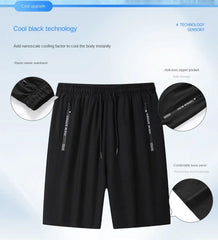 Men's Sports Shorts,bermuda Clothing, Fitness Jogging Shorts,ice Silk