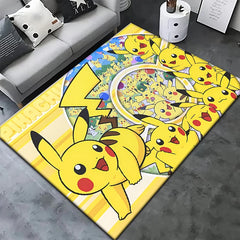 Pokemon Cartoon Carpet Rug for Living Room Bedroom Decoration Picnic Camp Kitchen