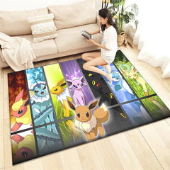 Pokemon Cartoon Carpet Rug for Living Room Bedroom Decoration Picnic Camp Kitchen