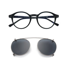 Steampunk Style Glasses (Anti Blue Light Blocking Eyewear) + Clip Lenses