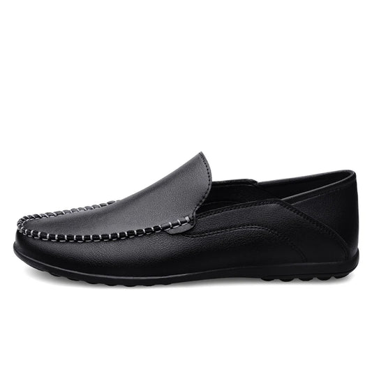 Genuine Leather Men Shoes Casual Luxury Formal Mens Loafers Moccasins Italian