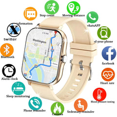 LAXASFIT 2025 New Fashion Smart Watch 1.85-inch HD Screen Bluetooth Calling Smartwatch for Men and Women Holiday Gift