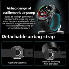 2025 New For huawei True Blood Pressure Airbag Smart Watch men air Pump Uric Acid Blood Lipids health watch Bluetooth call watch