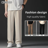 Pants Korean Men's Pants Straight Loose Sweatpants Soft Fashion Draping woven