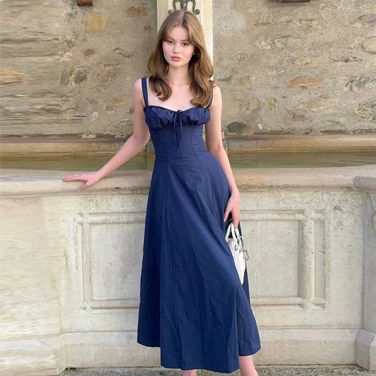 Evening Dresses: Holiday Dress Elegant Black Drawstring Lace Up Dress Party