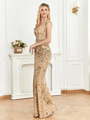 Homecoming Dresses: Champagne Evening Dress For Women Party Cocktail Dresses