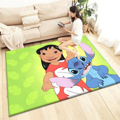 Stitch HD Printed Carpet Living Room Home Decor Sofa Table Rug Anti Slip Chair Cushion