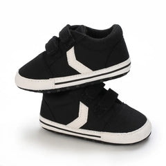 Black Fashion Casual Cloth Shoes Boys And Girls First Step Walking Shoes
