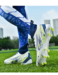Men Sneakers Soccer Shoes Cleats Breathable Adult Kids TF/FG Football Boots