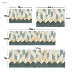 Non-slip Kitchen Mat Crystal Velvet Super Absorbent Floor Mats Kitchen Long Carpets