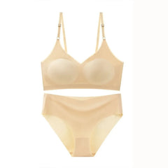 Women Underwear Set Ice Silk Seamless panties Low Waist Beautiful Back