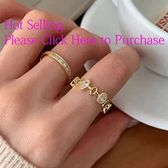 925 Sterling Silver Rings Party Jewelry Vintage Charm Double Layer