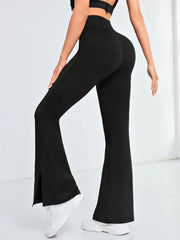 Flare Leggings Women High Waist Quick Dry Sports Pants Wide Leg Pants Exercise