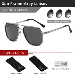 Sunglasses Men Women Polarized Sun Glasses Chameleon Anti-glare Driving