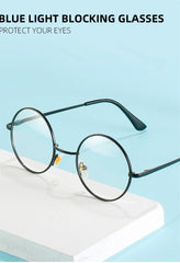 VIVIBEE Photochromic Mens Blue Light Blocking Glasses Retro UV400 Anti Glare Round Color Changing Sunglasses Computer Shades