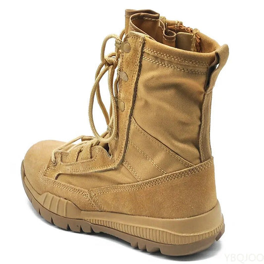 Tan Color Military Boots for Men Army Combat Boots Desert Outdoor Boots