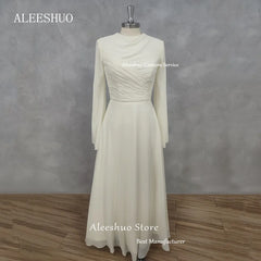 Homecoming Dresses: Solid color Long Sleeve Prom Dress