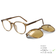 Sunglasses Women Round Magnetic Clip Fashion Computer Eyeglasses