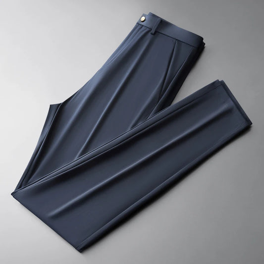 Stretch Pants Classic Simple Business Casual Formal Non-ironing Stretch Trousers Men's
