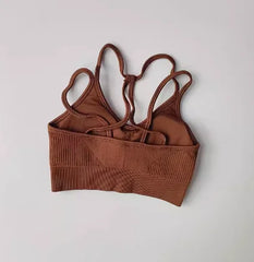 Sports underwear women's running shockproof summer quick drying back fitness bra