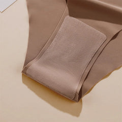 Women Underwear Set Ice Silk Seamless panties Low Waist Beautiful Back