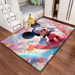 Mickey Mouse Carpet for Children,Living Room Bedroom Floor Mat Kitchen Mat Children