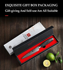 5"Inch Utility Knife Profesional Japanese Damascus Steel Kitchen Knife