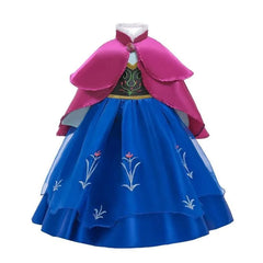 Girl Anna Elsa Dress Kids Halloween Cosplay Costume Children Princess Dresses