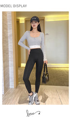 Spring Seamless Shark Leggings Women Multicolor Thin High Waist