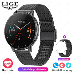 LIGE Bluetooth Call Smart Watch Women Custom Dial Watches Men Sport Fitness Tracker Heart Rate Smartwatch For Android IOS 2025