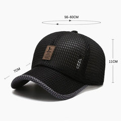Mesh Baseball Cap for Men Adjustable Breathable Caps Quick Dry Running hat