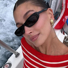 Sunglasses Black Small Frame Fashion Brand Trendy Points Sun Glasses