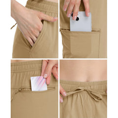Women'S Hiking Cargo Joggers Pants Quick Dry Lightweight Casual Sweatpants